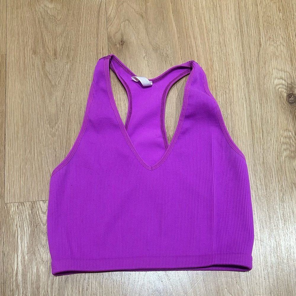 Free People Movement Vibrant Purple Ribbed Tank